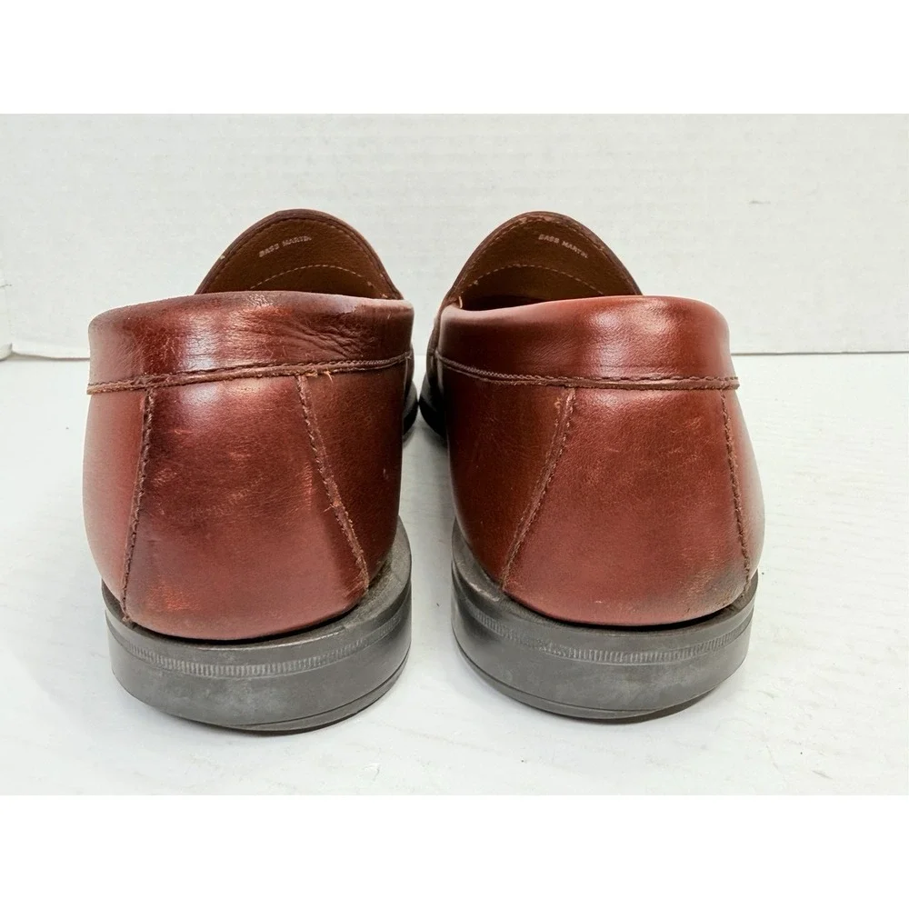 G.H. Bass Weejuns Martin Penny Loafers Brown Leather Men's 9.5D